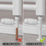 M-TRV-051-ST-W-SLEEVE-COMP - Duran Modern TRV White Towel Radiator Valves M-TRV-051-ST-W-SLEEVE-COMP - Duran Modern TRV White Towel Radiator Valves